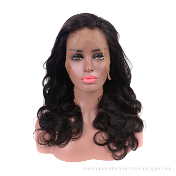 TOP Quality Raw Virgin cuticle aligned natural 100% human hair silk based lace front wigs clip in body wave wig